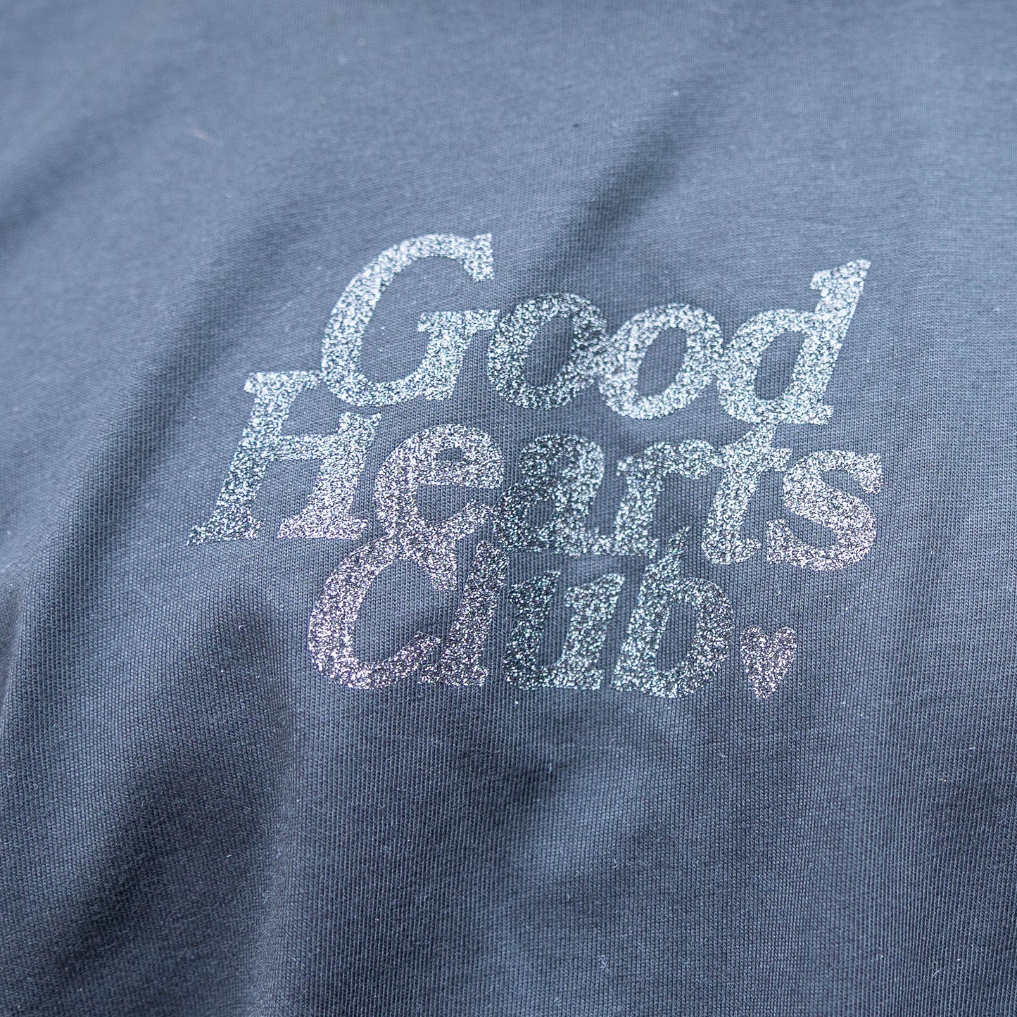 Good Hearts Club Black Glitter Logo classic T-shirt