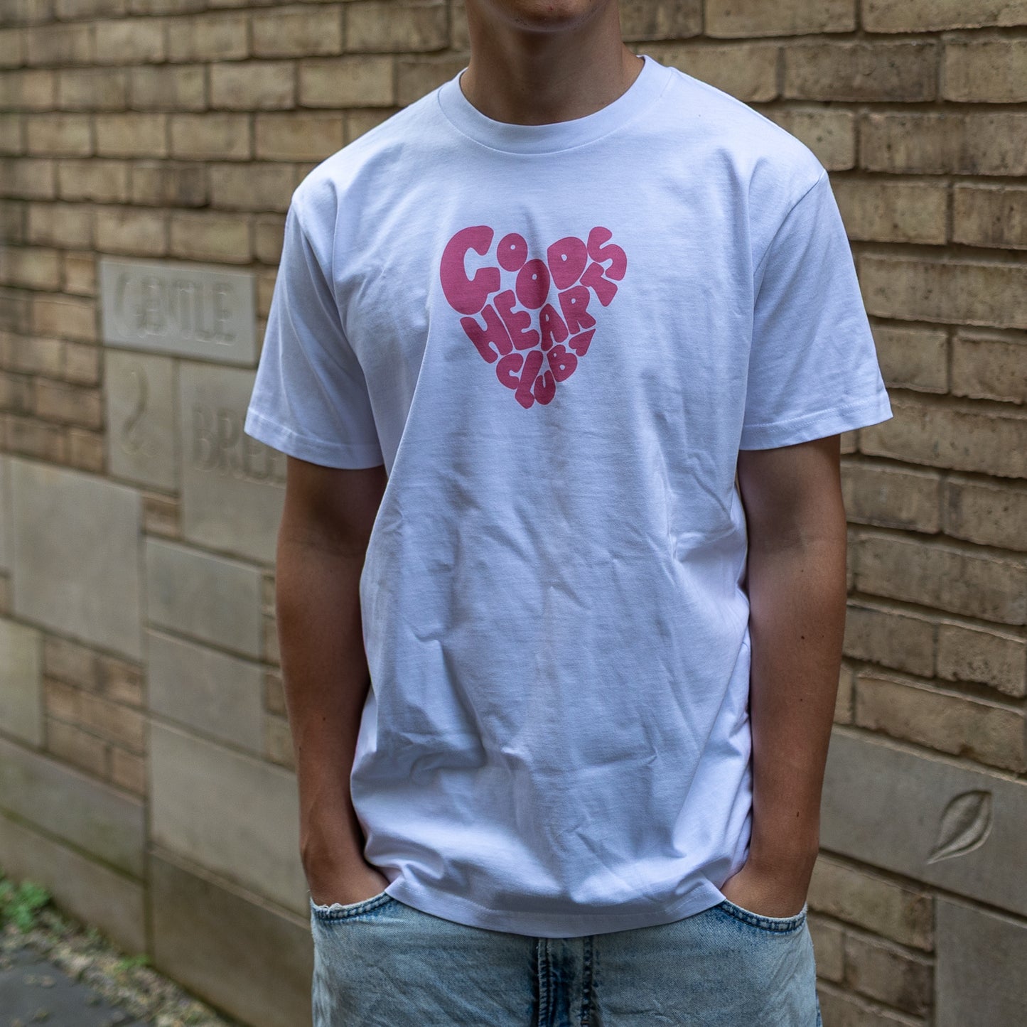 Good Hearts Club Pink Heart Logo T-shirt