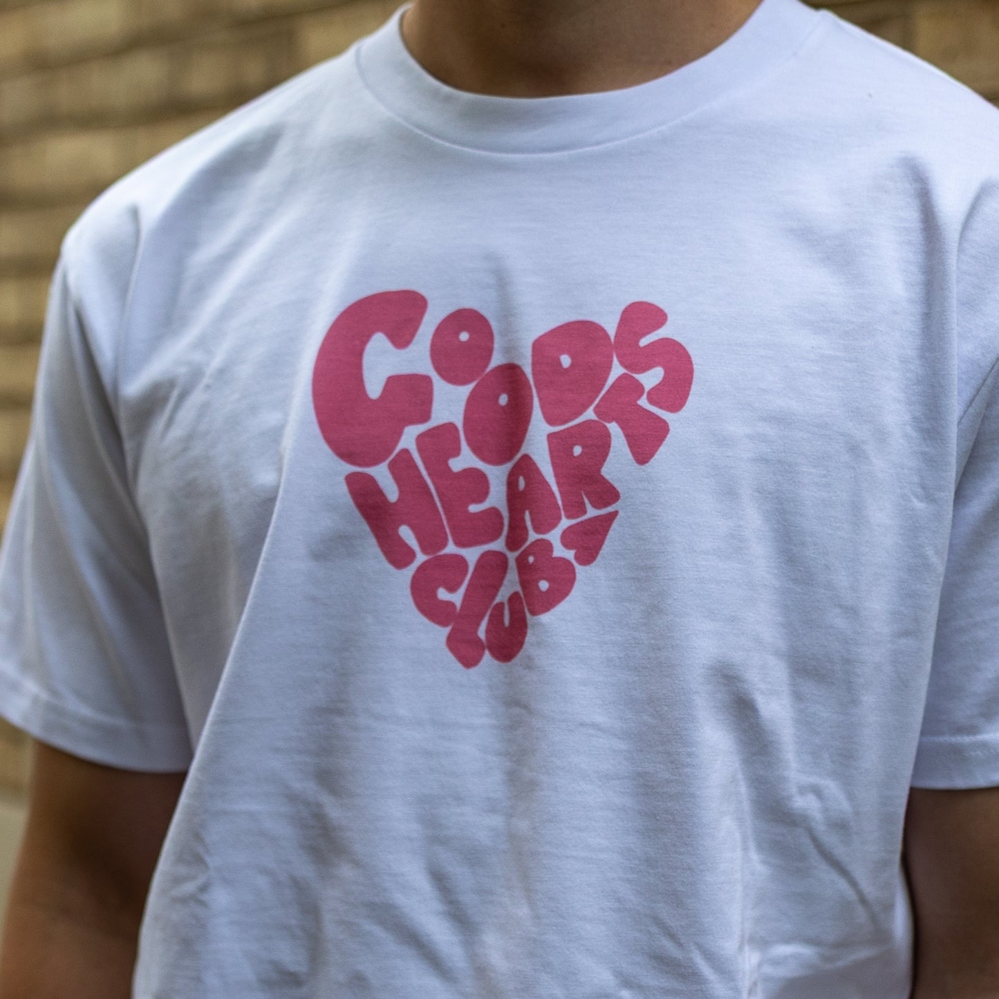 Good Hearts Club Pink Heart Logo T-shirt