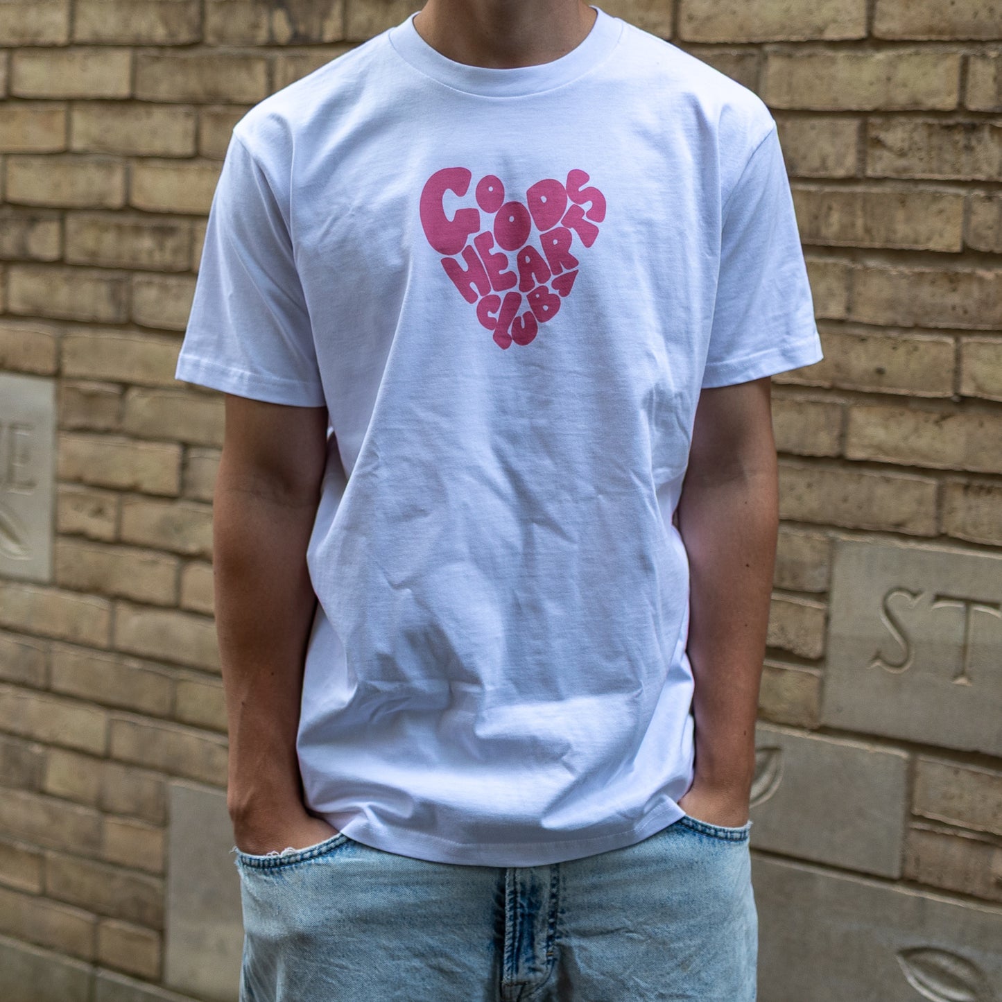 Good Hearts Club Pink Heart Logo T-shirt