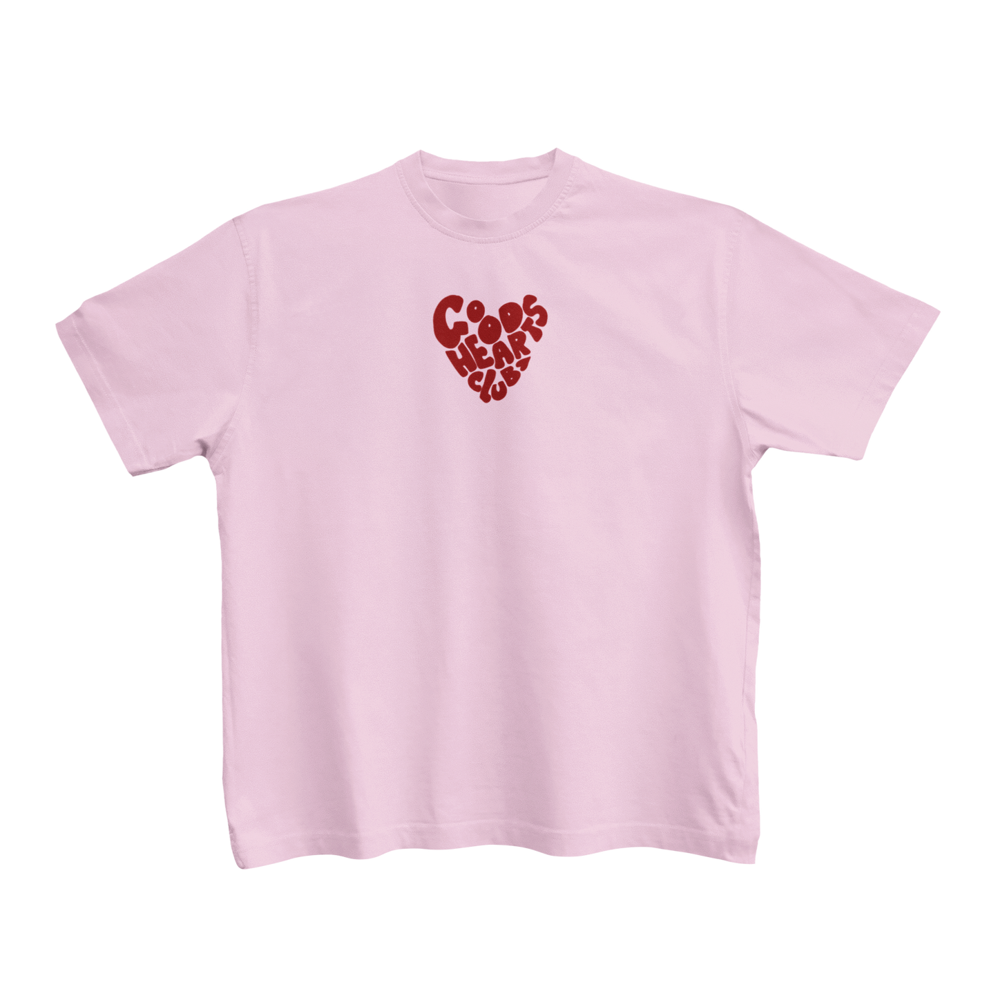 Good Hearts Club Red Hand-Drawn Logo Baby Tee
