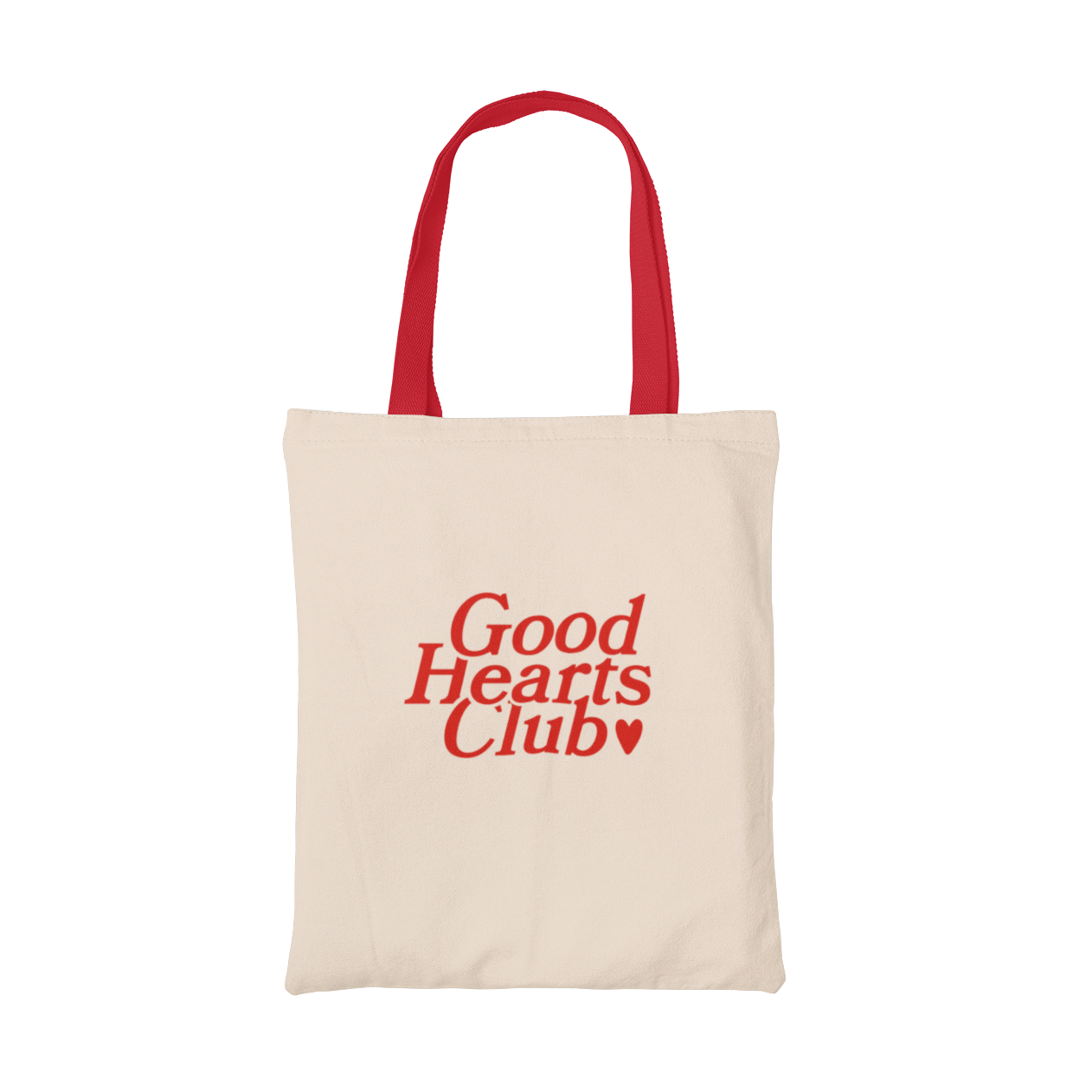 Red Handle Logo Tote Bag