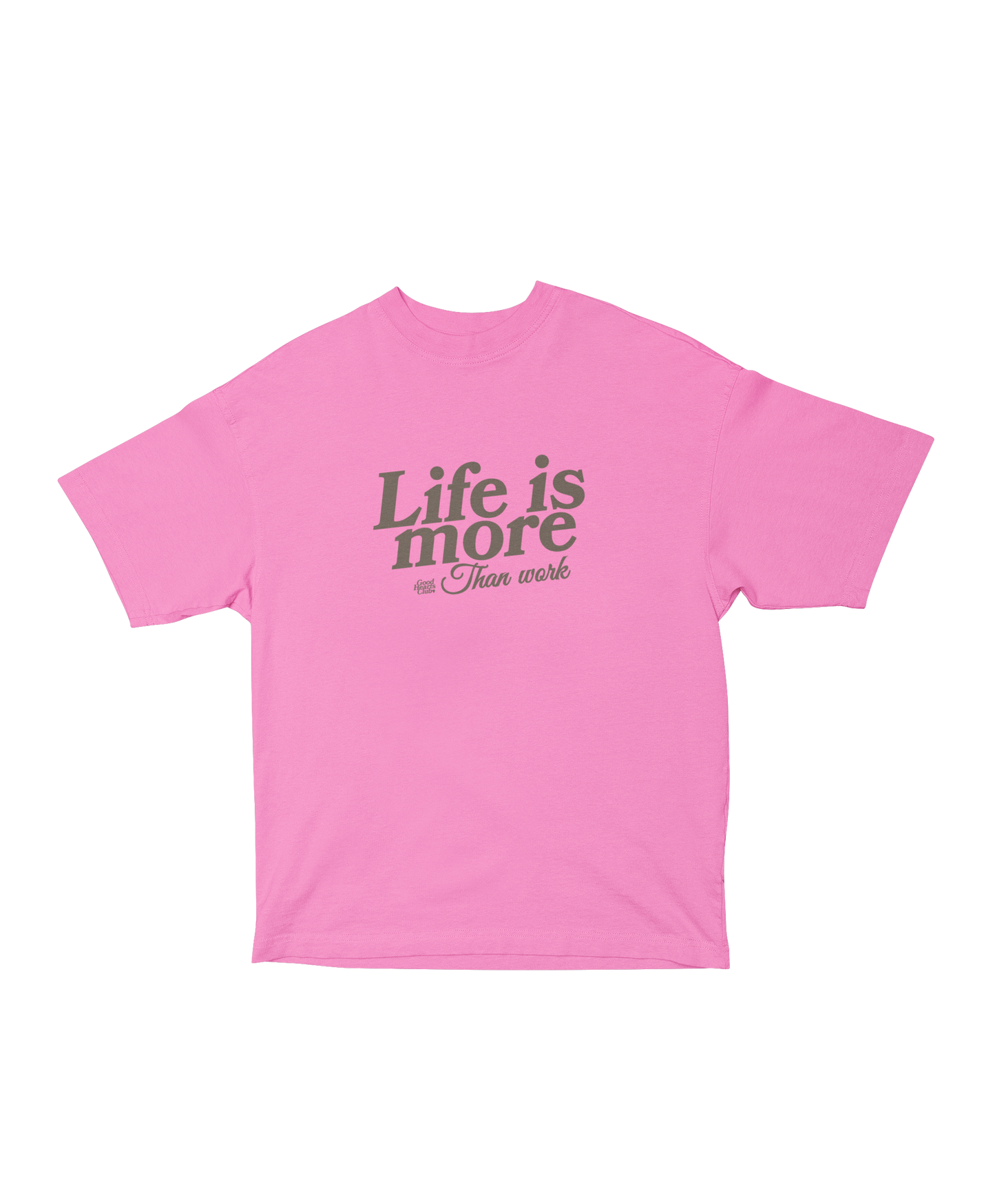Life is more than work Shortee female focused shorter boxie tee