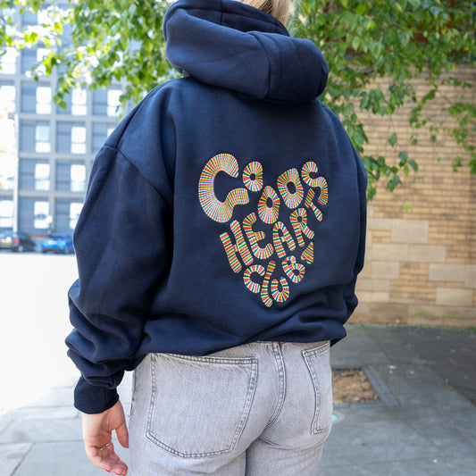 Embroidered Rainbow thread Hoodie
