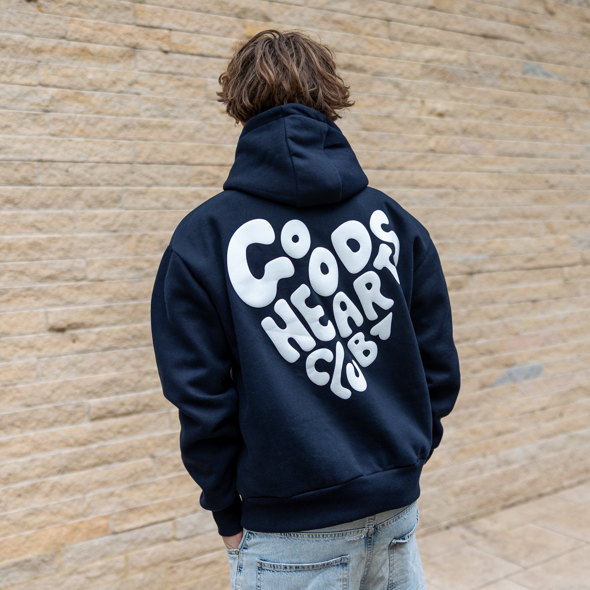 Puffed Heart Logo Hoodie
