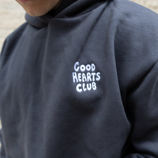 Embroidered White thread Hoodie