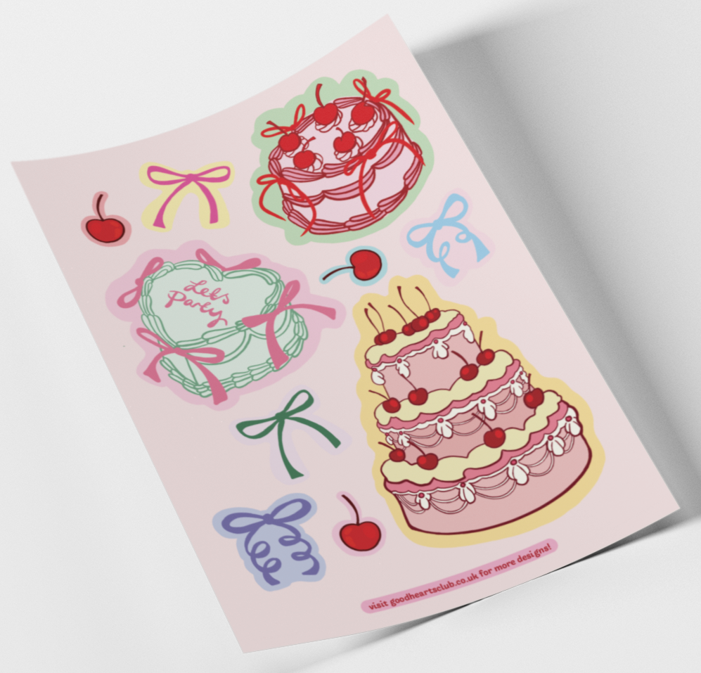 Cake Sticker Sheet