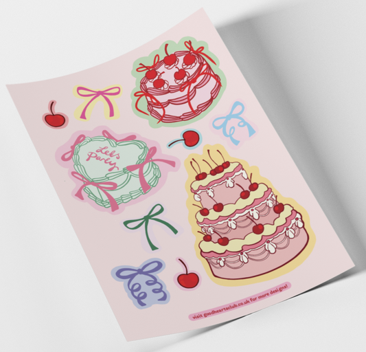 Cake Sticker Sheet