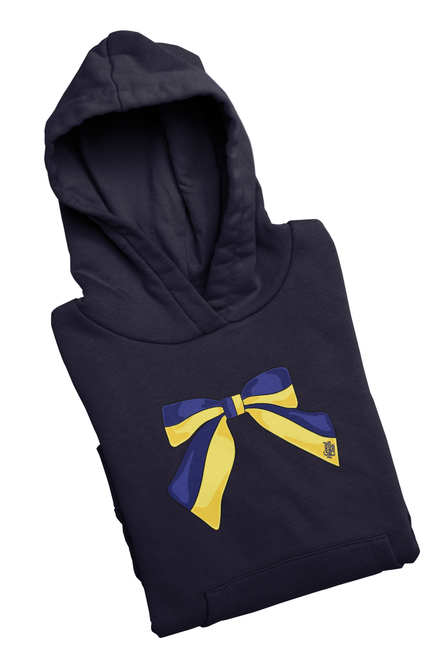 Blue & Yellow Bow Hoodie