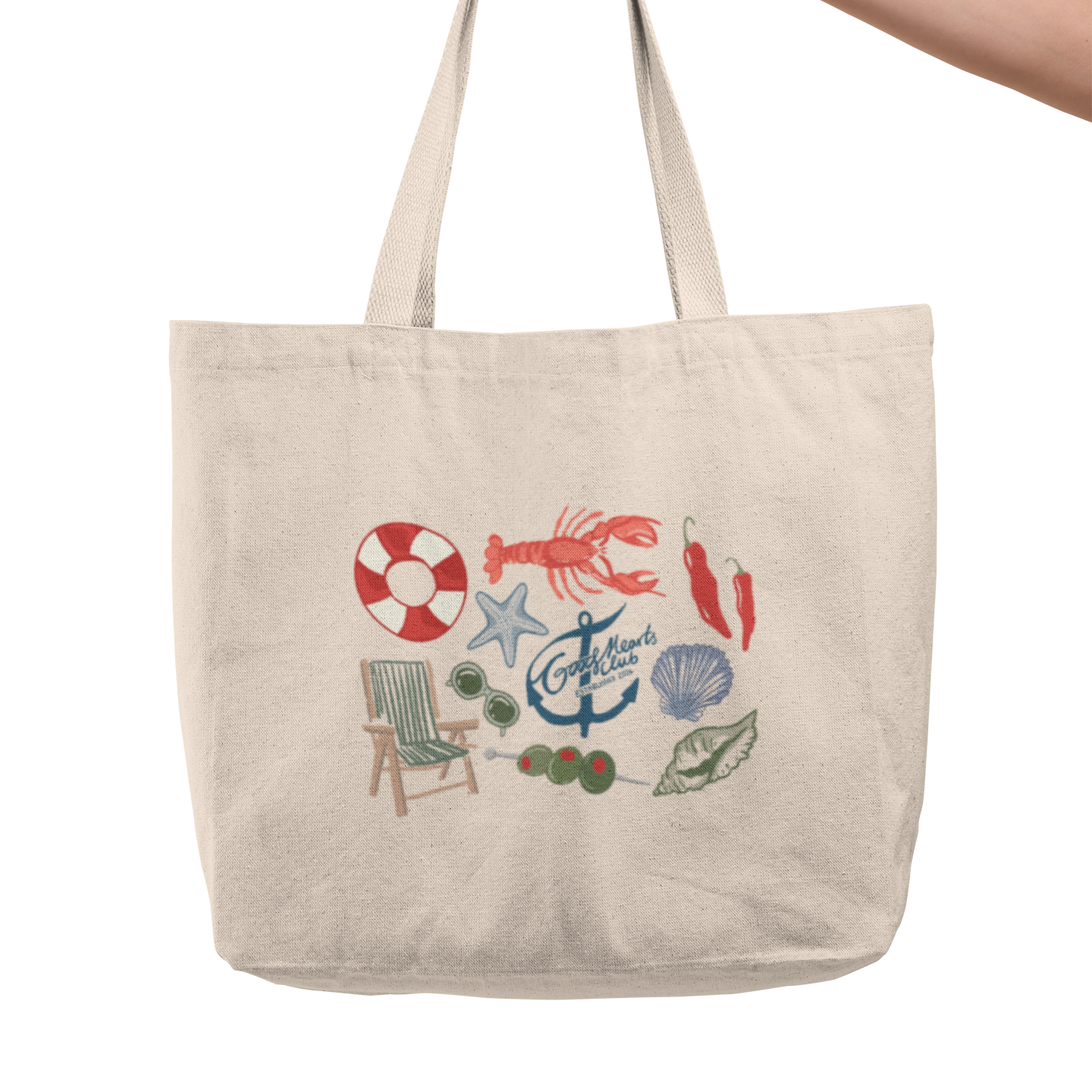 Nautical Double Sided Canvas Bag