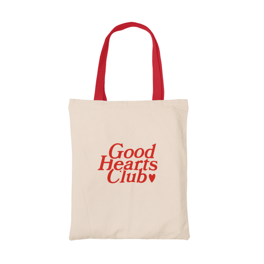 Red Handle Logo Tote Bag
