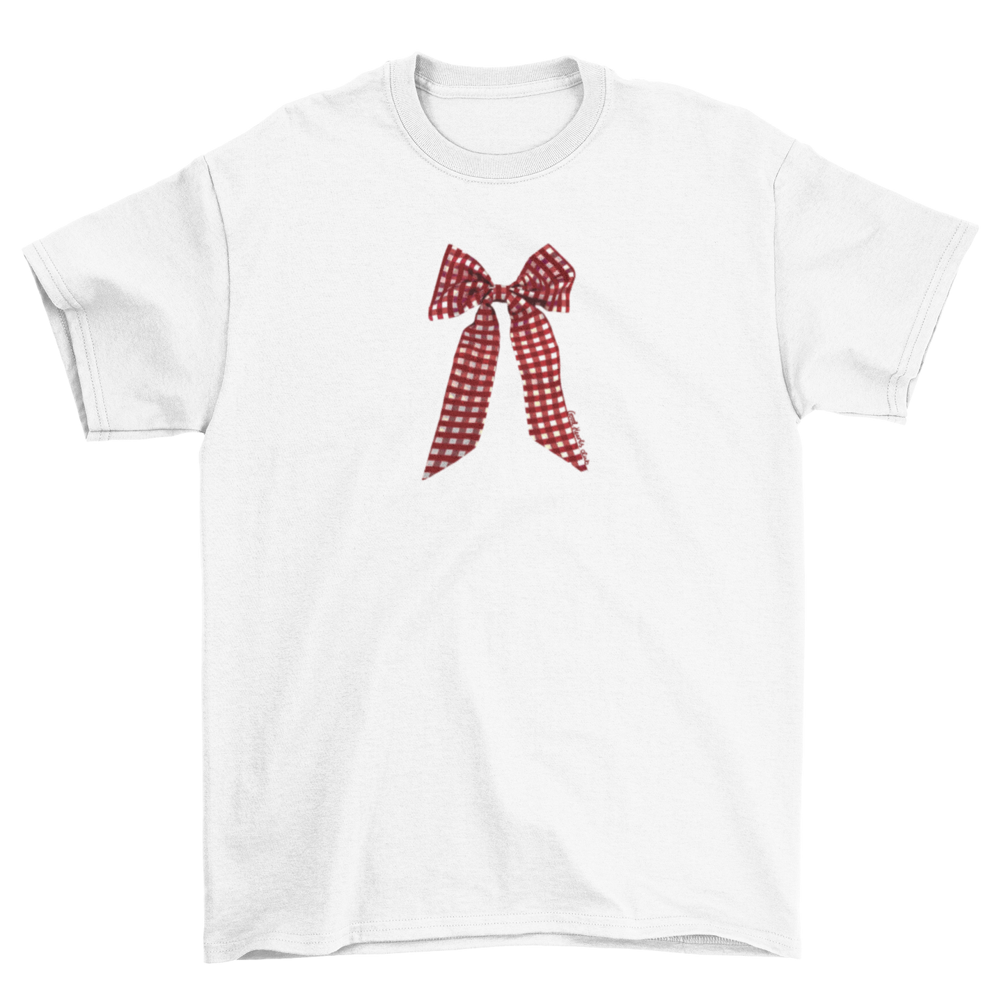 Gingham Bow Unisex T-Shirt