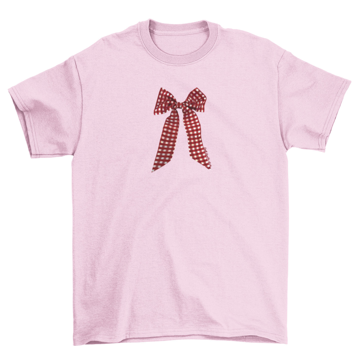 Gingham Bow Unisex T-Shirt
