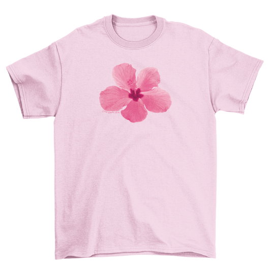 Pink Hibiscus Unisex T-Shirt
